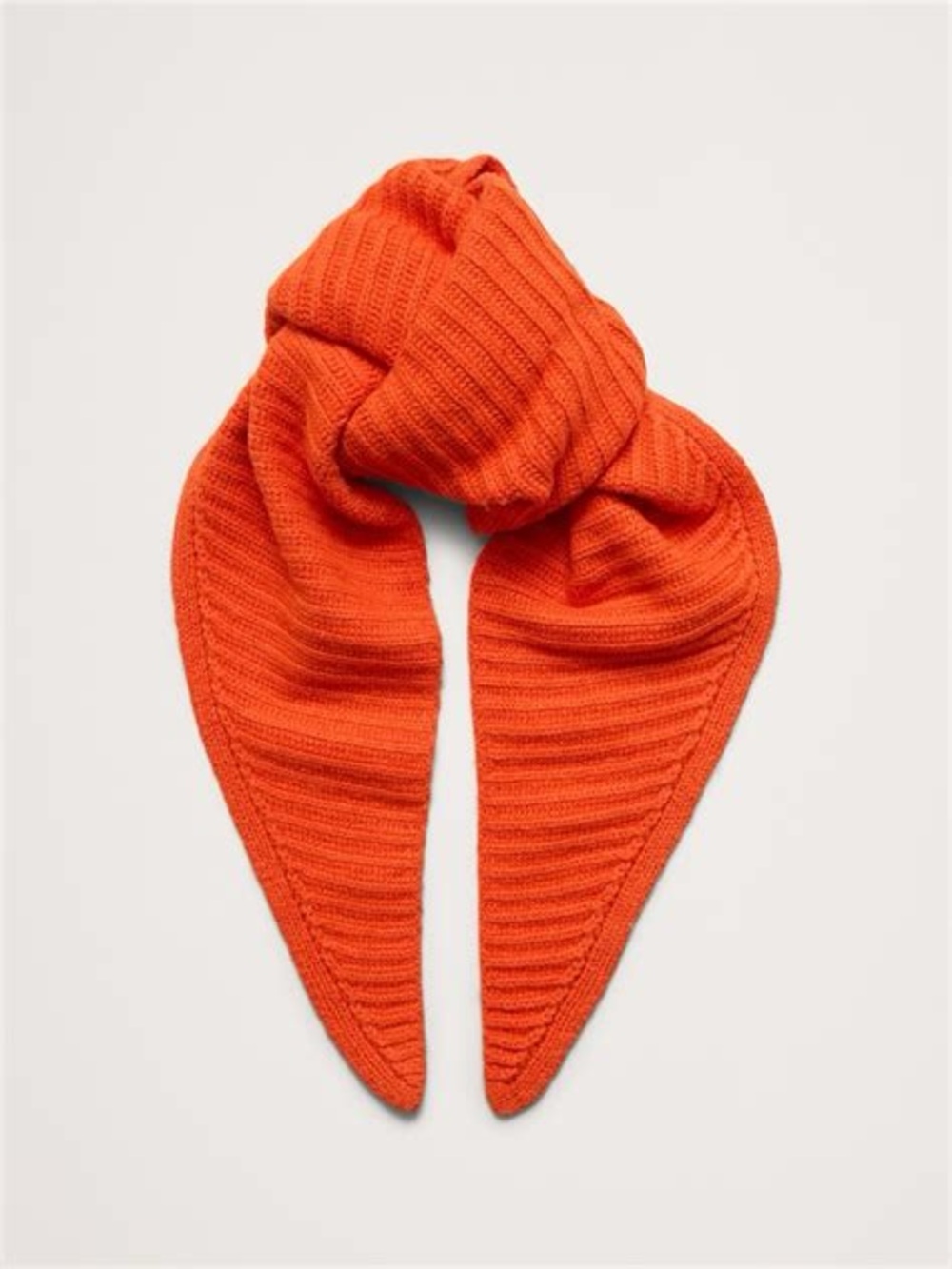 Banana Republic MERINO-COTTON TRIANGLE SCARF in Brilliant Orange